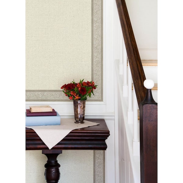Carved Floral Beige Trim Wall Border
