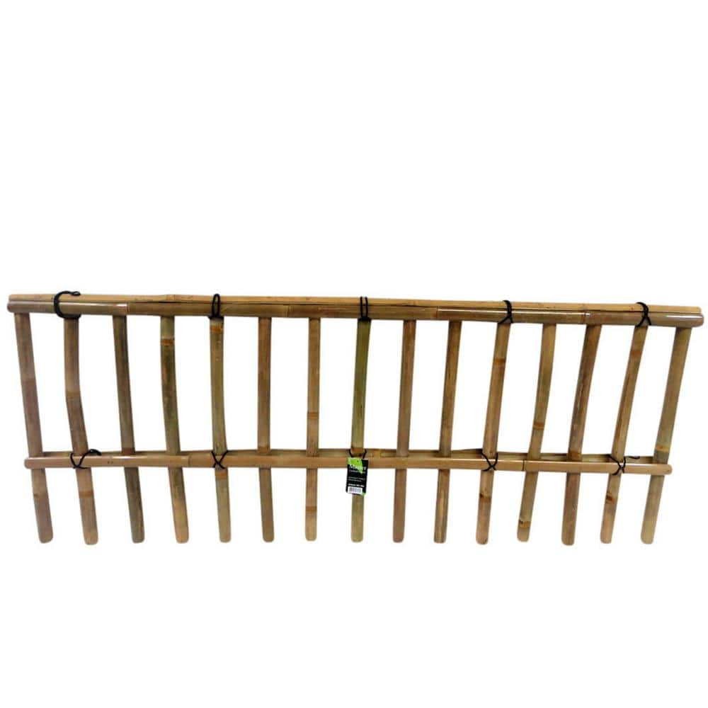 Master Garden Products Kinkakuji-Gaki 36 in. H x 60 in. L Bamboo ...