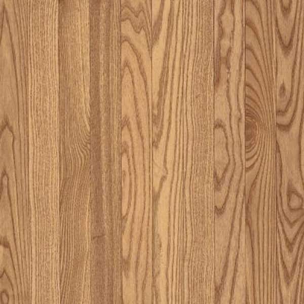 Bruce Take Home Sample - American Originals Natural Oak Engineered Click Lock Hardwood Flooring - 5 in. x 7 in.