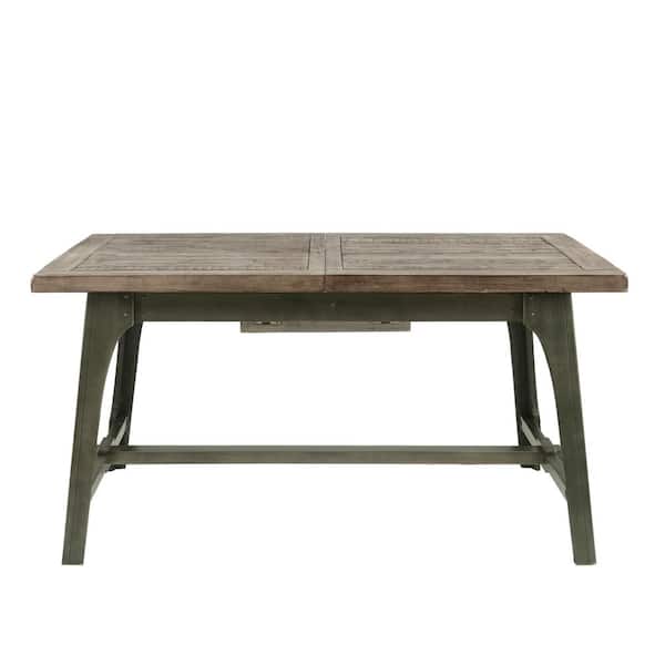 INK+IVY Oliver Grey Wood 4 Legs Dining Table Seats 6