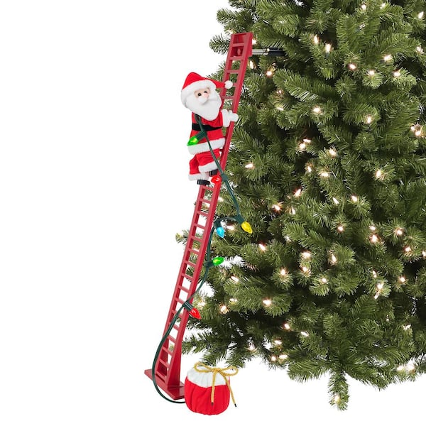 Mr. Christmas 43 in. Super Climbing Santa - Plush Santa