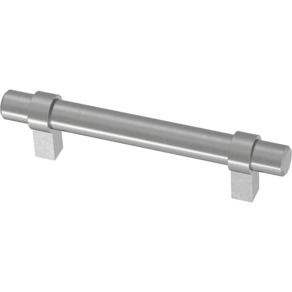 Franklin Brass Simple Wrapped Bar 3-3/4 in. (96 mm) Stainless Steel Cabinet Drawer Pull (30-Pack)