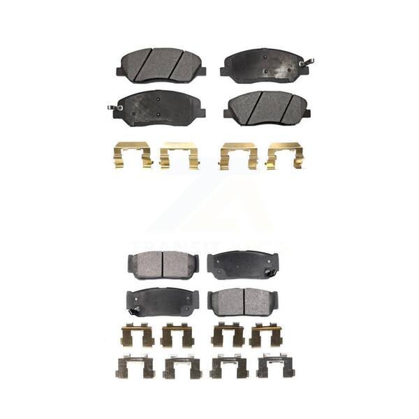 TEC Front Rear Ceramic Brake Pads Kit For Kia Sedona Hyundai Entourage To 04/27/06 KTC-100100