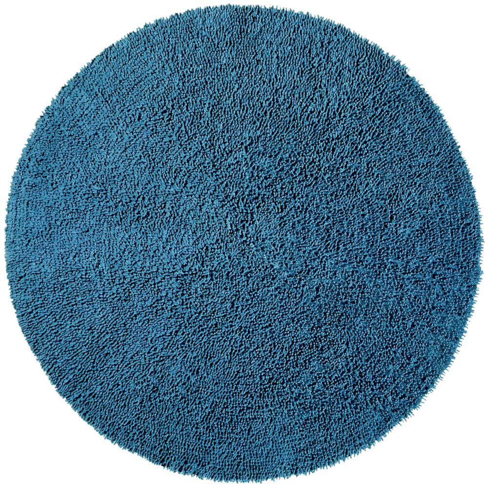 UPC 692789911709 product image for Blue Shag Chenille Twist 3 ft. x 3 ft. Round Accent Rug | upcitemdb.com