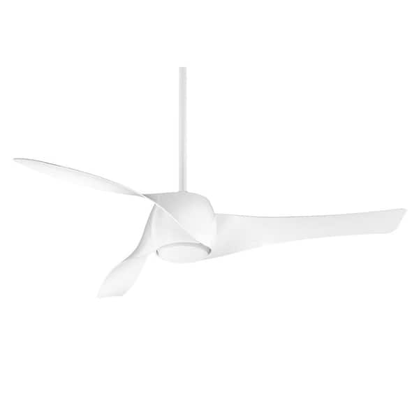 Integrated Led Indoor White Ceiling Fan, Minka Aire Artemis 58 Ceiling Fan