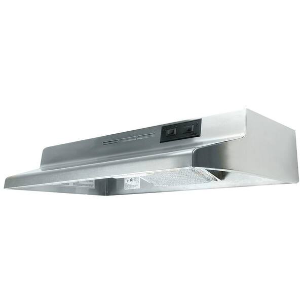 Air King AD 30 in. Under Cabinet Ductless Range Hood with Light in Stainless Steel