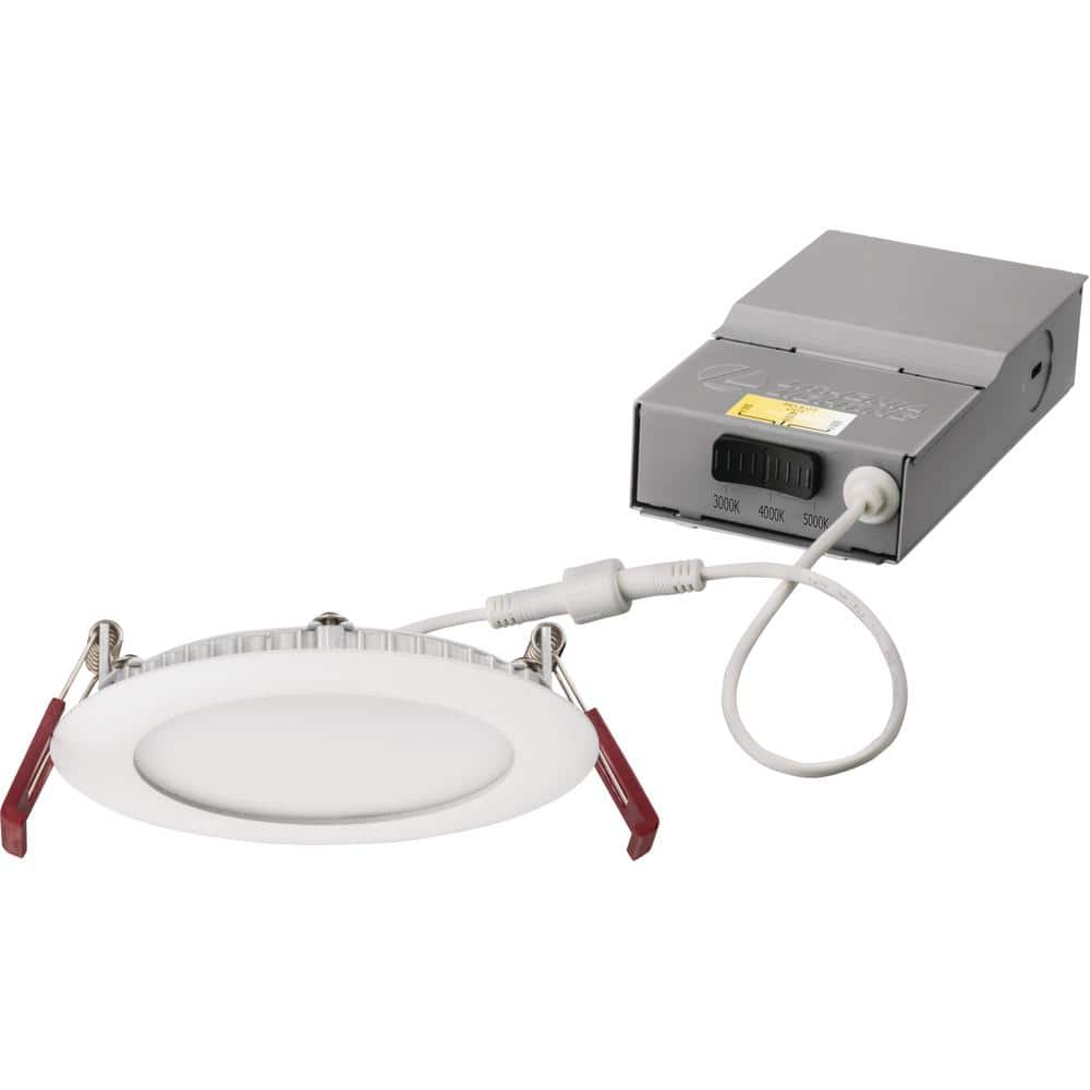 Matte White 4'' Aluminum LED Recessed Lighting Kit
