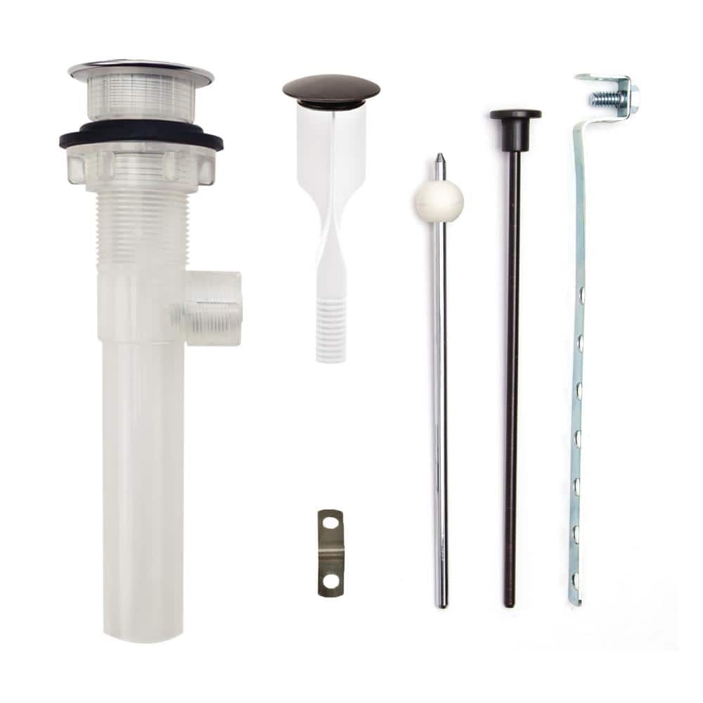 "ClogFREE Never Clog Pop-Up Drain, Magnetic Stopper, Transparent ABS Body w/ Overflow, 1.6-2"" Sink Hole, Oil Rub Bronze" price history on PriceWatchPro