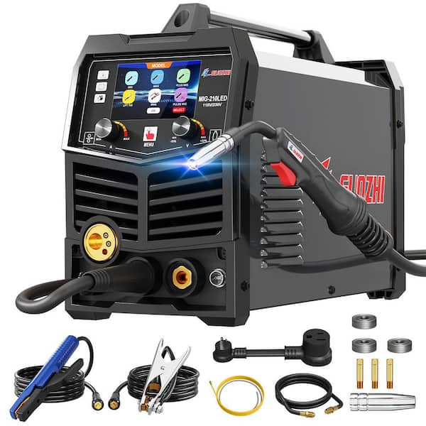 8-in-1 210 Amp Output 110/220 Volts Electric (AC) Multi-Process MIG Welder Dual Voltage
