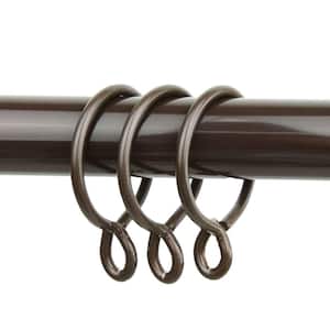 Cocoa Nickel Curtain Rings (Set of 10)