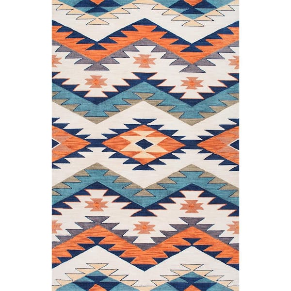 nuLOOM Rhona Tribal Multi 9 ft. x 12 ft. Area Rug
