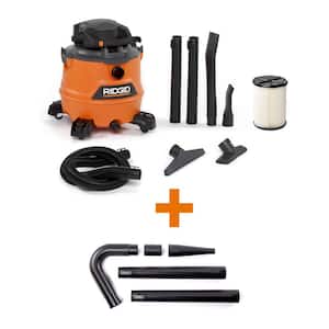 16 Gallon 6.5 Peak HP NXT Wet/Dry Shop Vacuum with Detachable Blower, Filter, Hose, Accessories and Gutter Cleaning Kit