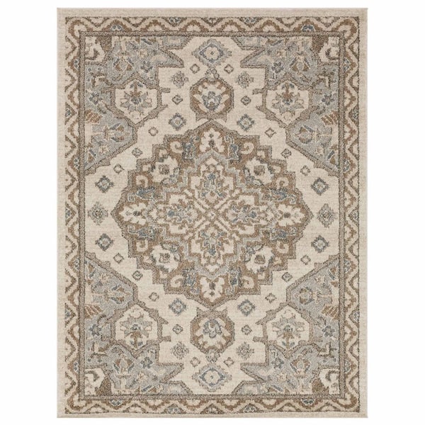 Mohawk Home Laughton Gray 7 ft. 10 in. x 10 ft. Area Rug