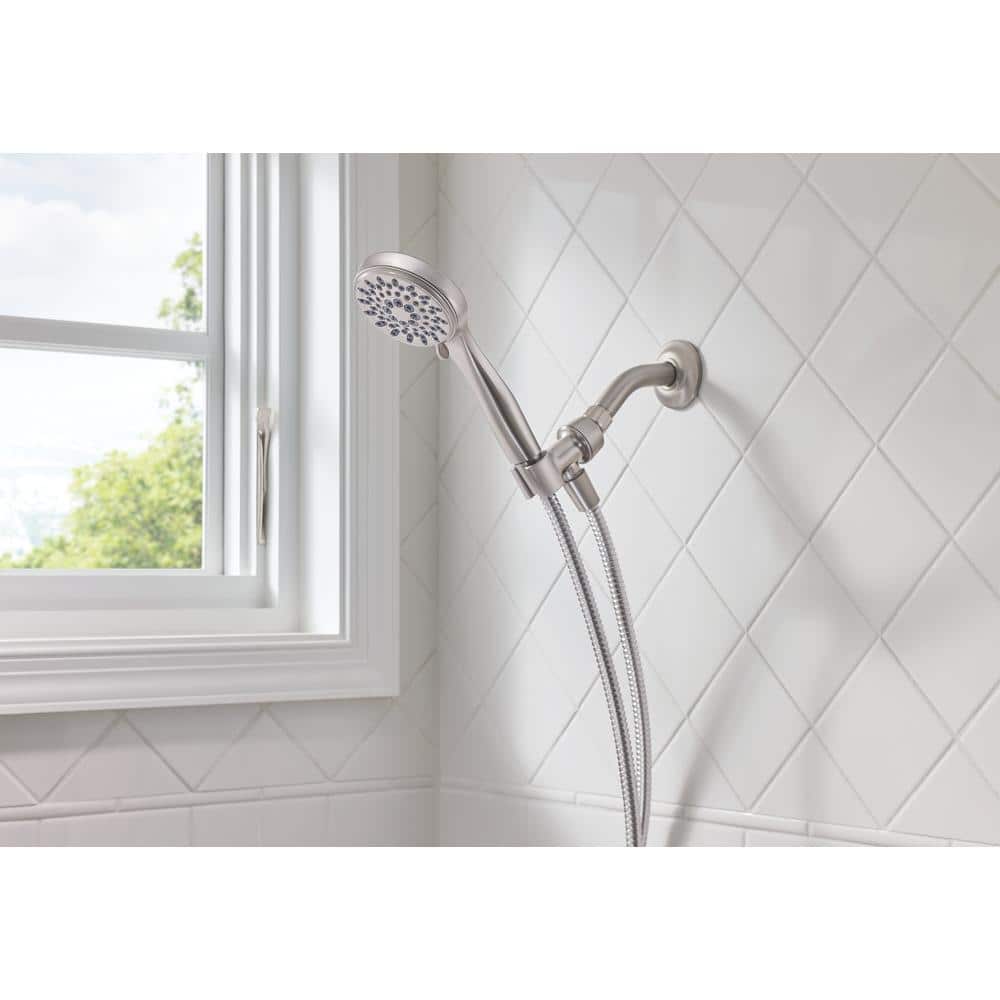 Spot Resist Brushed Nickel 5-Setting Handheld Showerhead