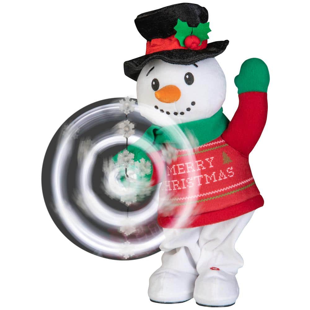 Home Accents Holiday 16.93 in. Christmas Animated Plush Snowman