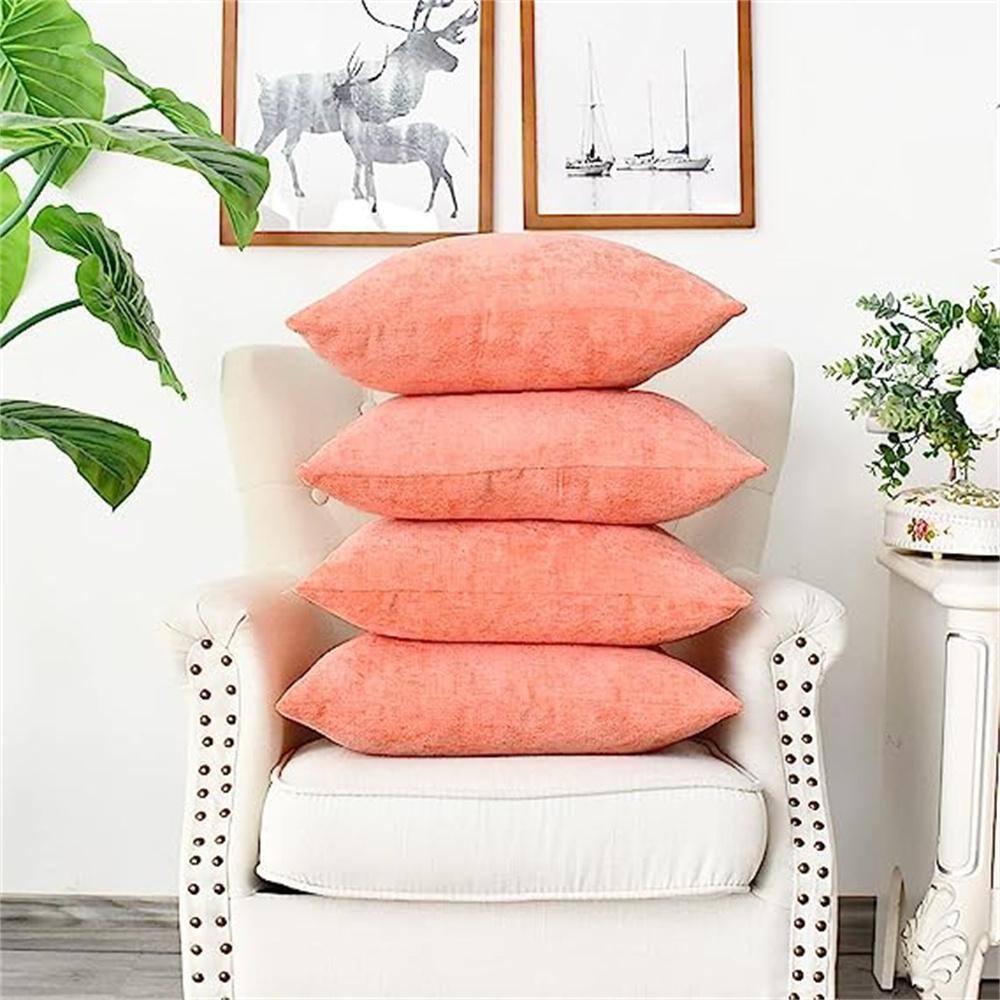 Cantaloupe Outdoor Throw Pillow Pack of 4 Cozy Covers Cases for Couch Sofa 