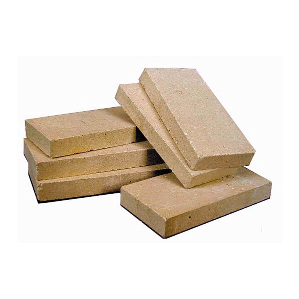 NEW FULL SIZE WOOD OVEN STOVE FIRE BRICK REFRACTORY CLAY 9"X4.5"X2.5" 12 pcs 