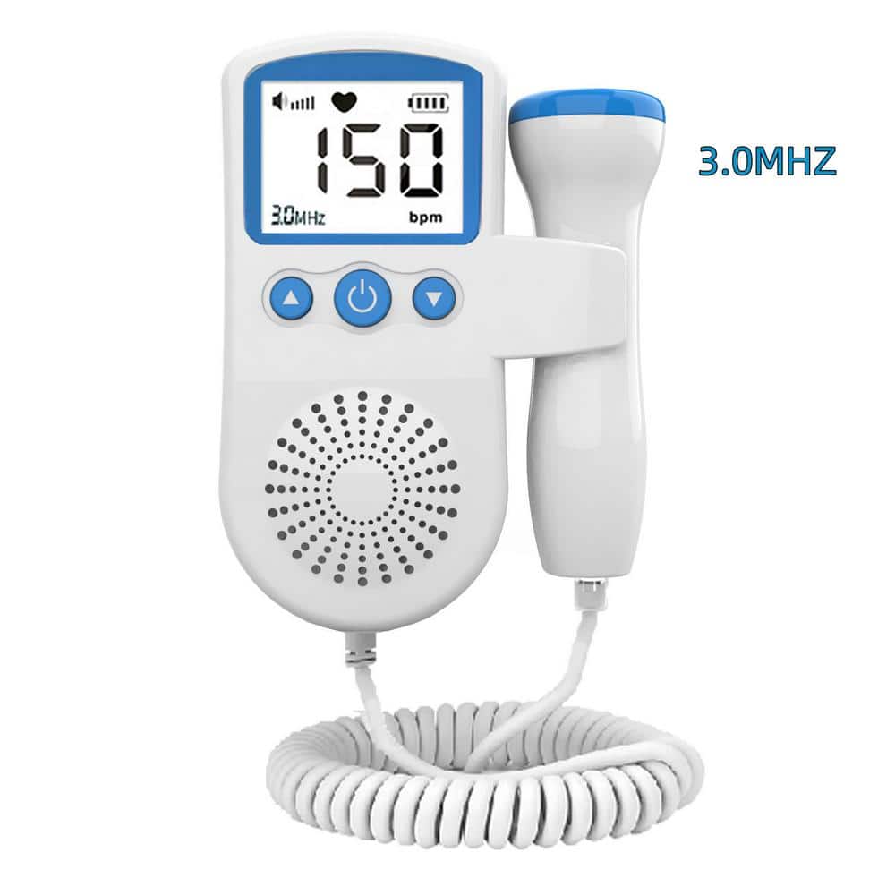 Buy Fetal Doppler Heartbeat for Pregnancy 50-230M Measuring Hz Foetal Heart  Rate Detector with LCD Display Pocket Size Online at Low Prices in India 