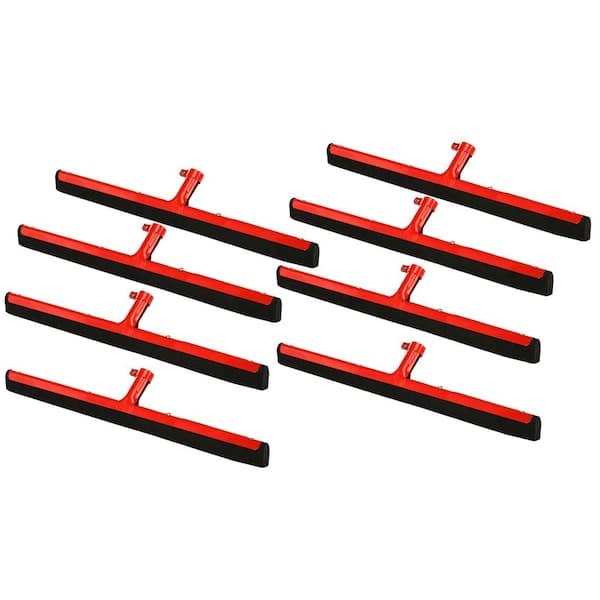Alpine Industries 22 in. Moss Rubber Professional Locking Floor Squeegee without Handle in Red (8-Pack)
