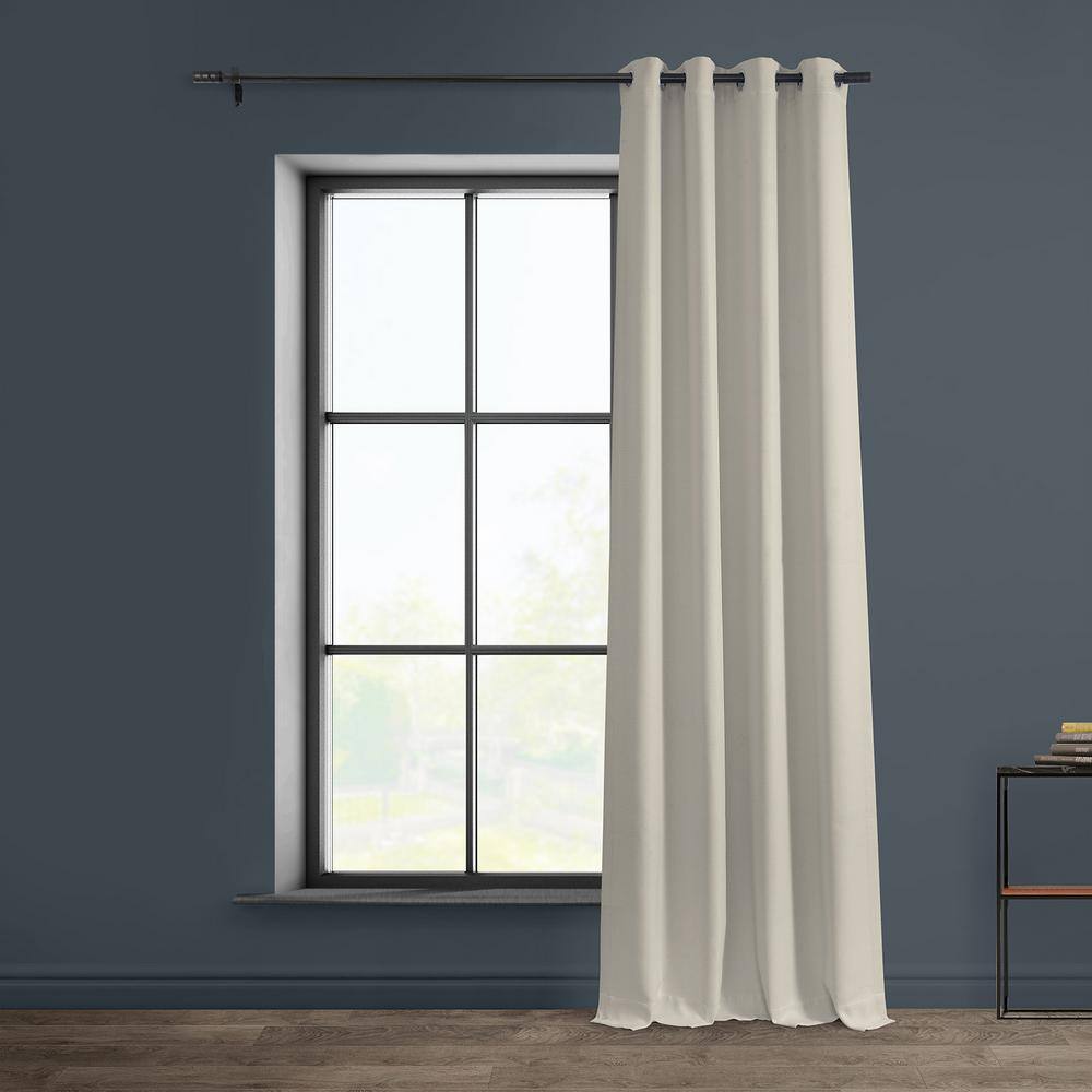 Birch Faux Linen Grommet Blackout Curtains 84 Inches Long