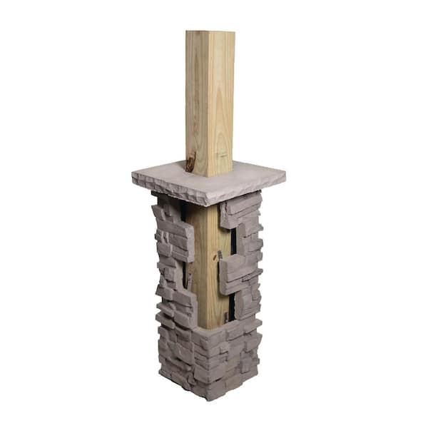 Teton Grey ProStack ColumnWrap 14 in x14 in x12 in 1 LF