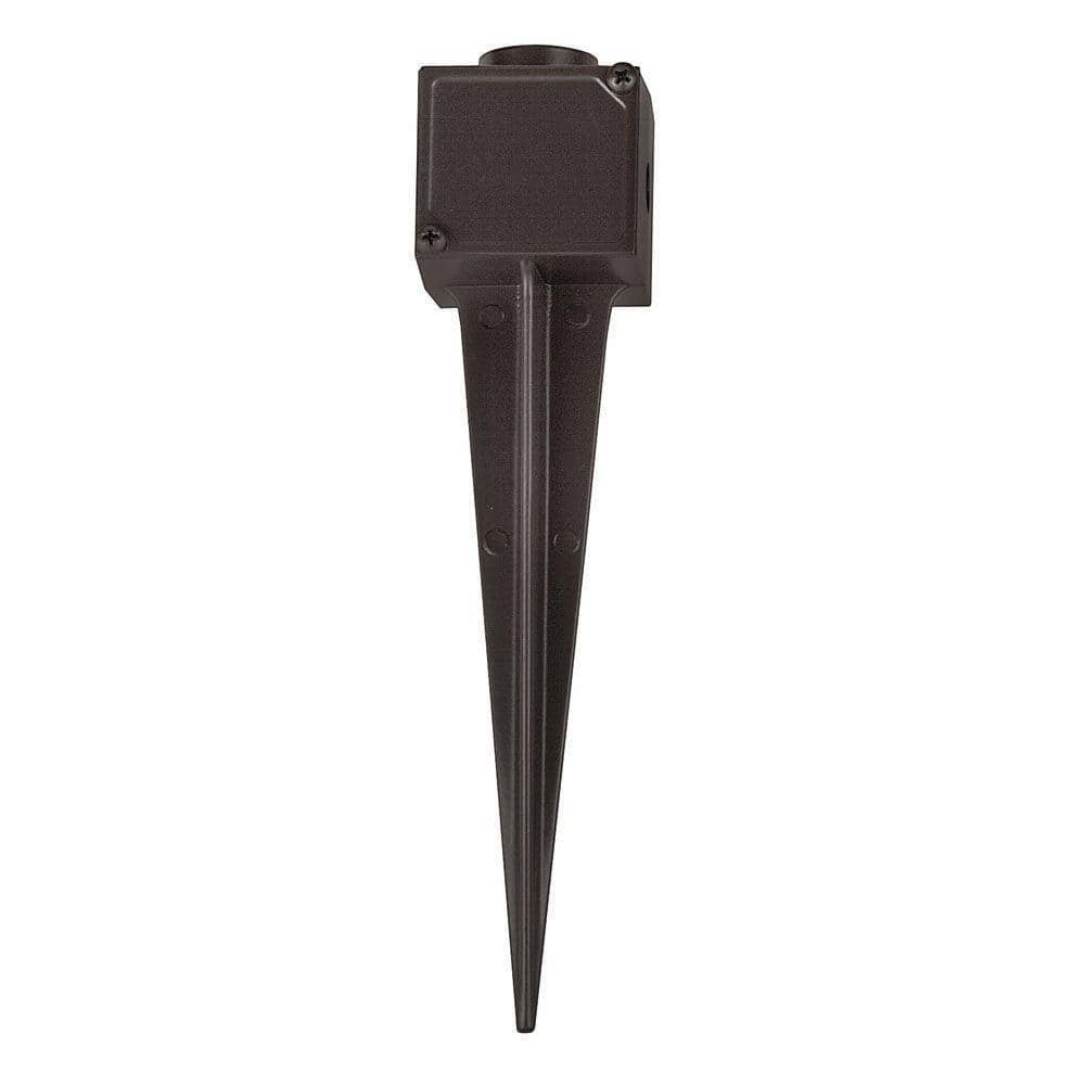 Bronze Aluminum LED Pathway Ground Spike with Junction Box