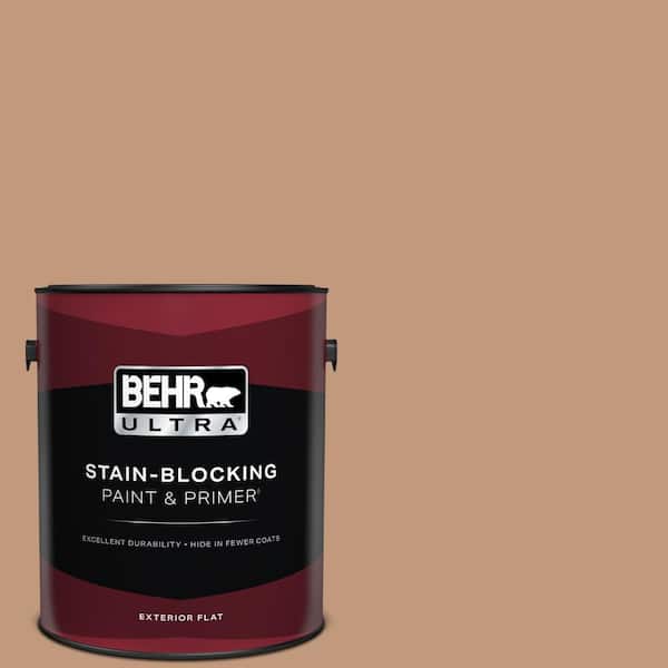 BEHR ULTRA 1 gal. #PPU3-12 Egyptian Pyramid Flat Exterior Paint & Primer