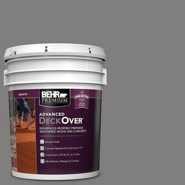 BEHR Premium Advanced DeckOver 5 gal. #SC-125 Stonehedge Smooth Solid Color Exterior Wood and Concrete Coating