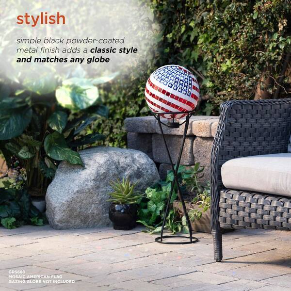 Alpine Corporation 24 in. Tall Indoor/Outdoor Metal Gazing
