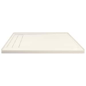 Linear 32 in. x 60 in. Single Threshold Shower Base with a Left Drain in Cameo