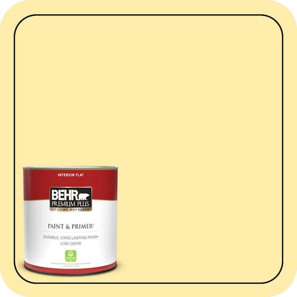 BEHR PREMIUM PLUS 1 qt. #P300-3 Rite of Spring Flat Low Odor Interior Paint & Primer