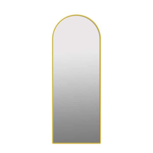 Unbranded 21 in. W x 64 in. H Rectangle Framed Gold Mirror