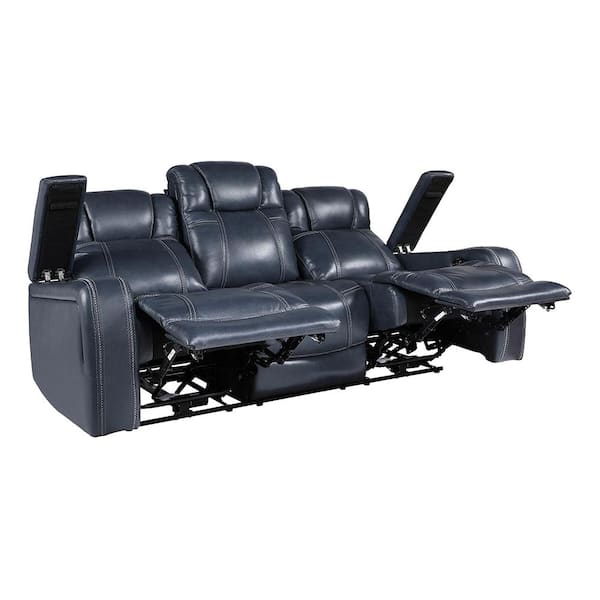 Lazzara Lafael 84 in. W Straight Arm Leather Rectangle Power