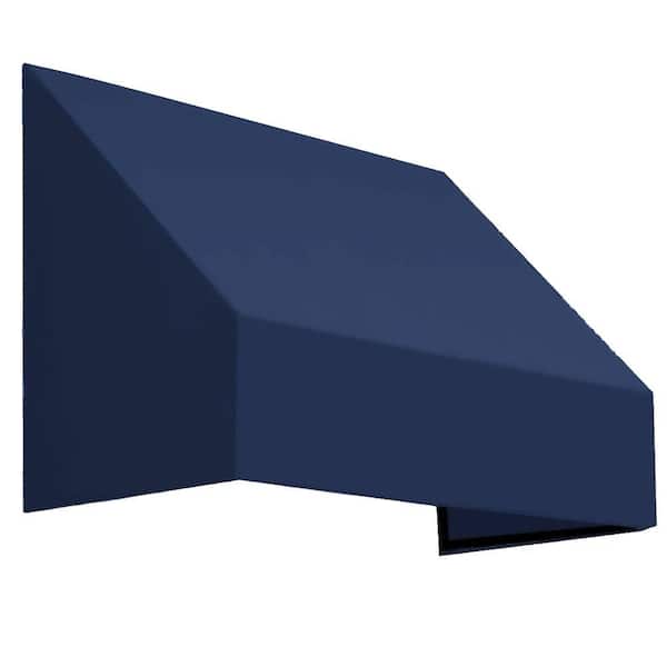 AWNTECH 4.38 ft. Wide New Yorker Window/Entry Fixed Awning (18 in. H x 36 in. D) Navy