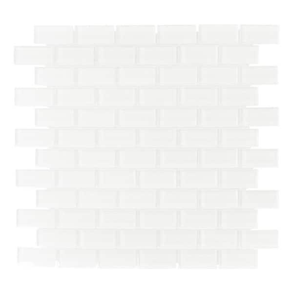Jeffrey Court Greenland Drops 11.625 in. x 10.75 in. Interlocking Glossy Glass Mosaic Tile (0.867 sq. ft./Each)