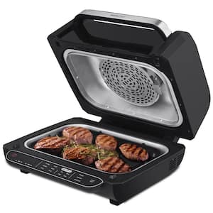 110 sq. in. Black 7-in-1 Indoor Grill and Air Fryer