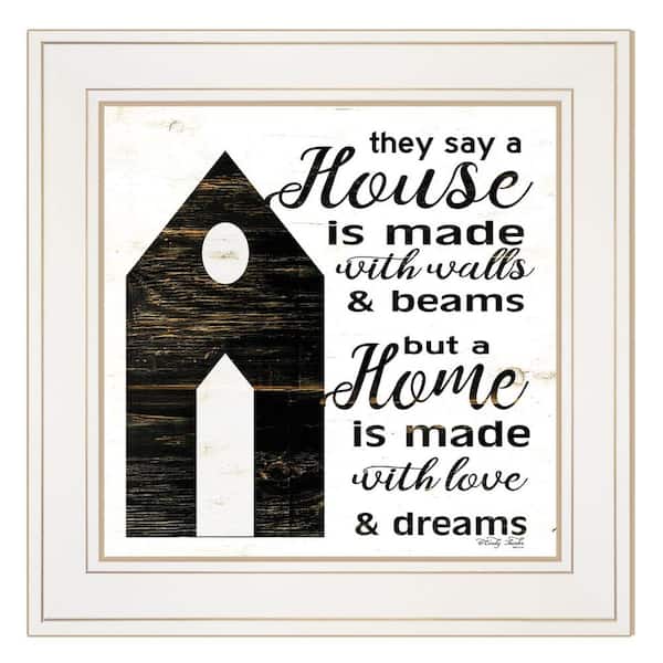 HomeRoots Charlie A Housee 1-Piece Framed Wall Art 15 in. x 15 in.