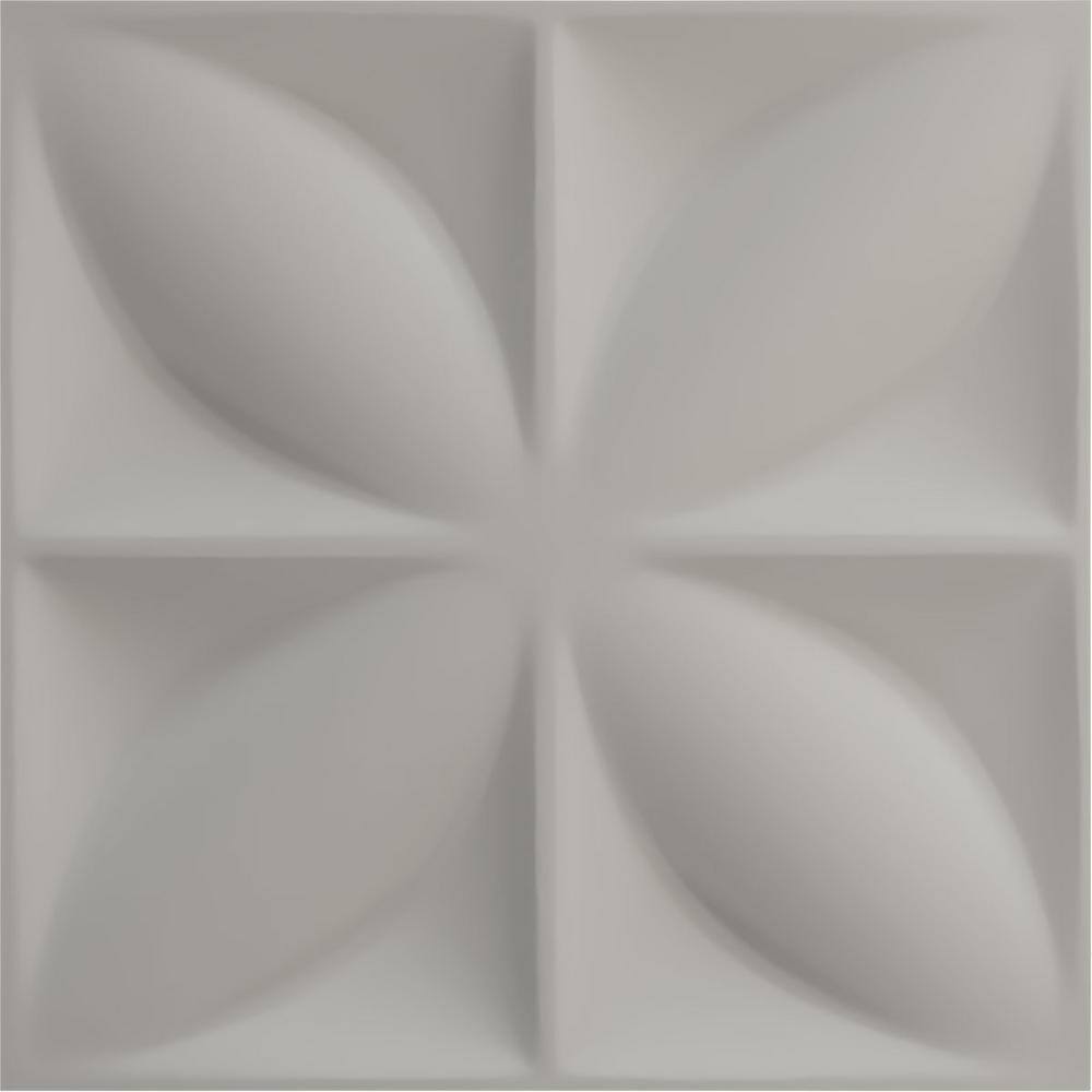 19-5/8" White PVC 3D Decorative Wall Panel