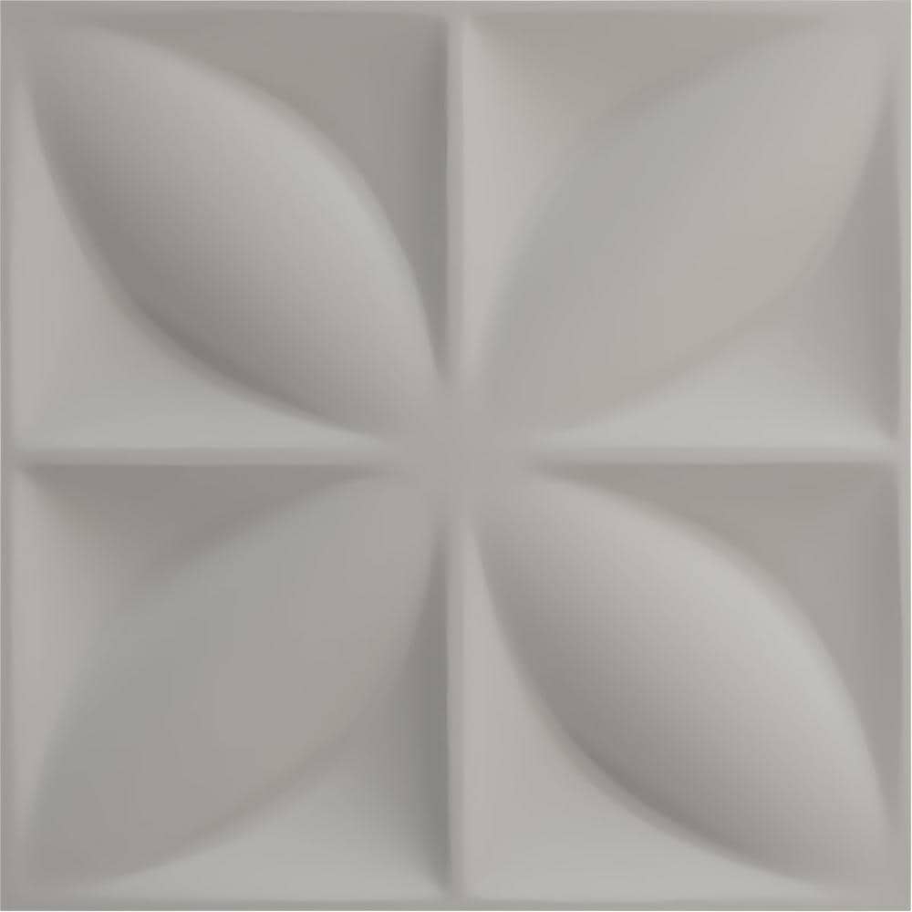 19-5/8" White PVC 3D Decorative Wall Panel
