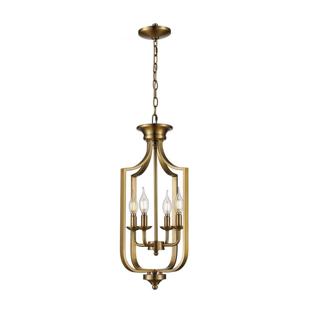 Elegant Antique Gold Globe Pendant with Glass Shade, 12" Wide
