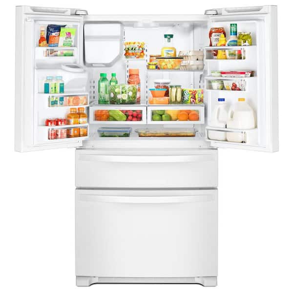 Whirlpool 25 cu. ft. French Door Refrigerator in White WRX735SDHW