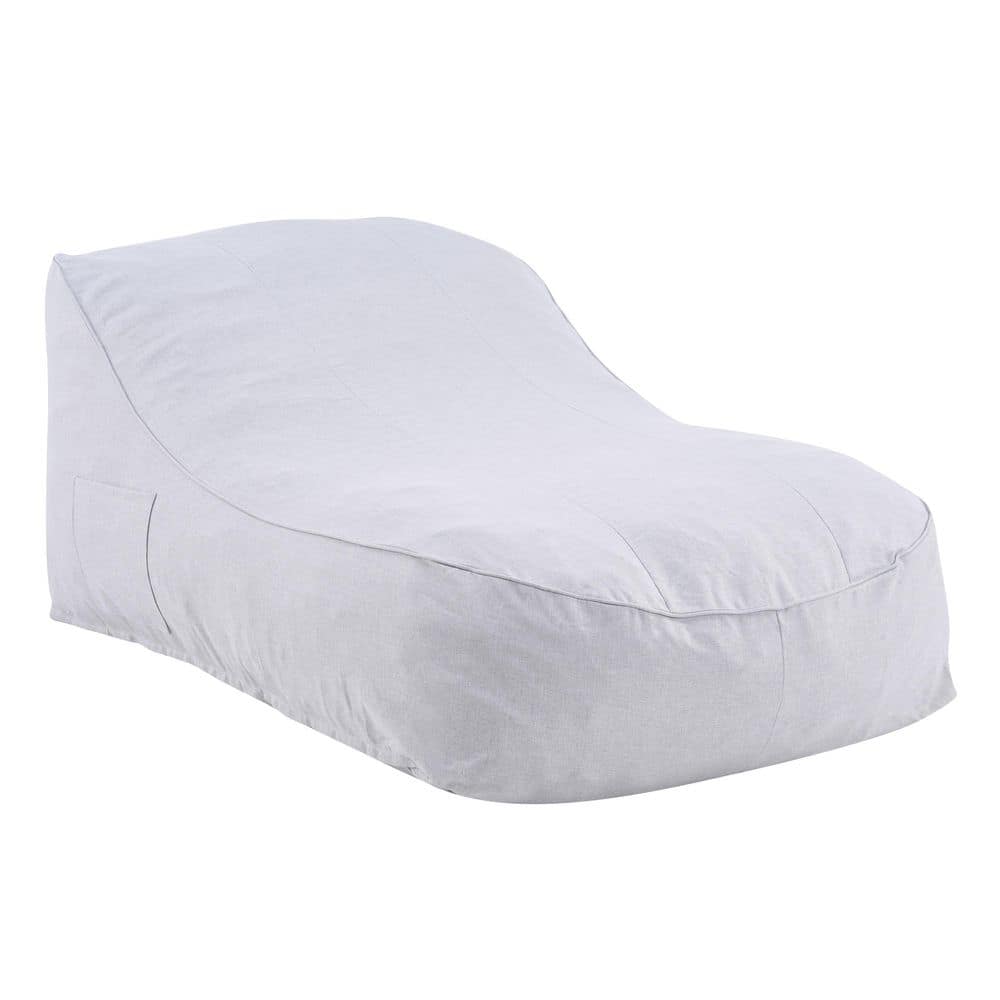 Bravon Gray Olefin Paito Bean Bag Outdoor Lounge Chair with Side Pocket price history on PriceWatchPro