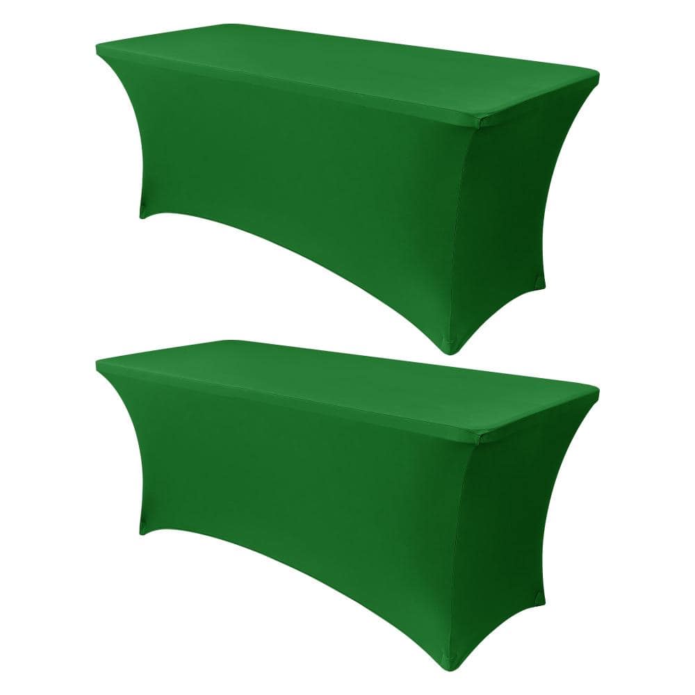 72 x 30 x 30 in Stretch Spandex Table Cover, Fitted Rectangular Tablecloth Protector, Emerald Green, 2 Pack price history on PriceWatchPro