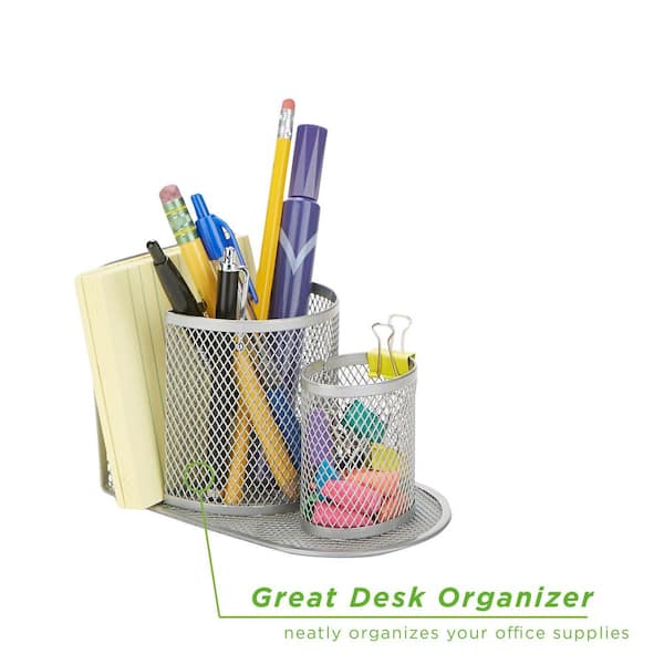 Personalized Premium Walnut Desk Organizer With Multi-compartments Storage,  Desktop Office Organizer for Stationery and Accessories 