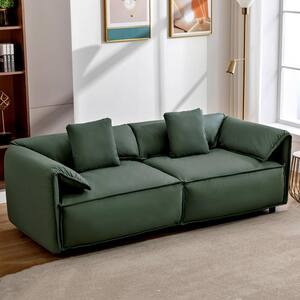 90.6 in. Luxury Plywood Frame Living Room Sofa with 2 Pillows