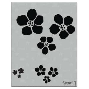 Daisy Dot Flower Stencils for Walls & Furniture