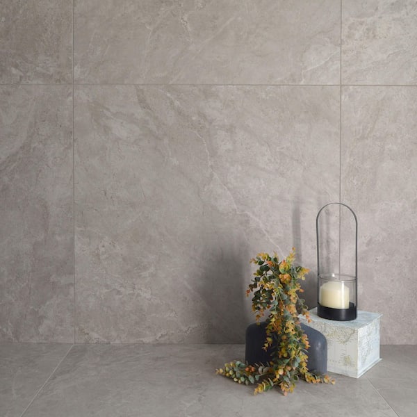 Areno Fossil Gray 35.43 in. x 35.43 in. Matte Porcelain Floor and Wall Tile (17.43 sq. ft./ Case)