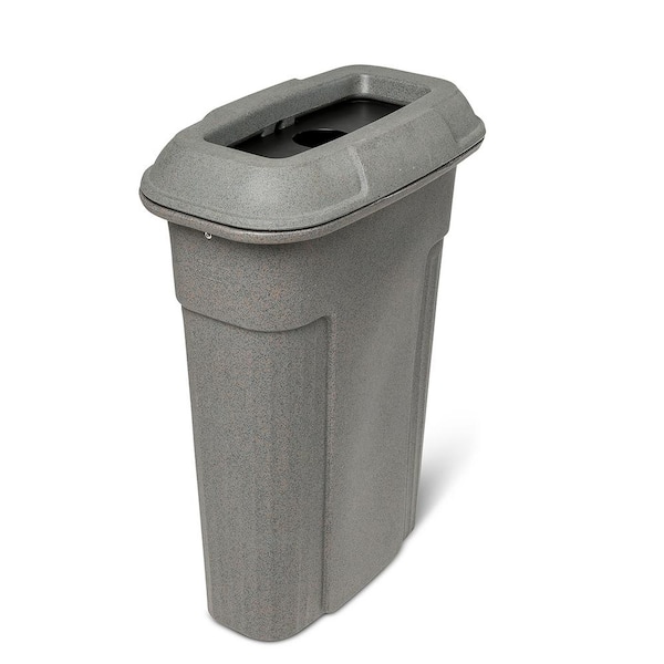Graystone Toter Open Top Lid for 23-Gallon Rectangular Slimline Trash Can