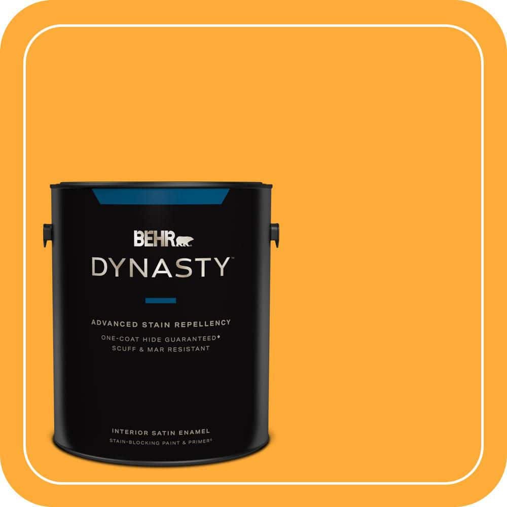 1 gal. #S-G-310 Peach Butter Satin Enamel Interior Stain-Blocking Paint and Primer price history on PriceWatchPro