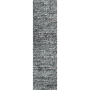 Marston Grey 2 ft. 3 in. x 7 ft. 6 in. Geometric Indoor/Outdoor Area Rug